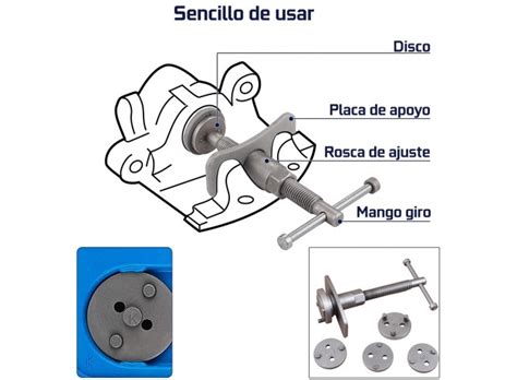 Reposicionador De Pistones De Frenos Con Rosca Piezas Completo Y