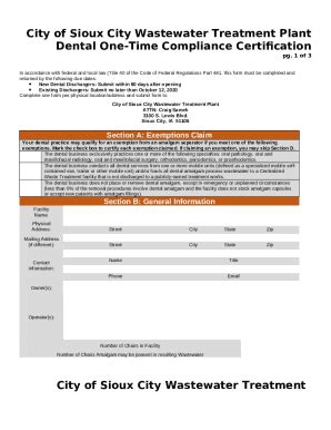 Dental Amalgam RuleCity Of Sioux City Website Iwrc Uni Doc Template