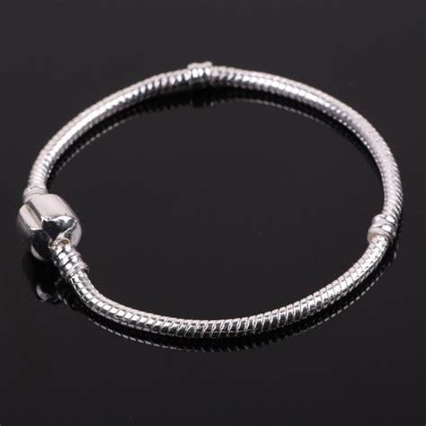 Bracelet Breloques En Argent Plaqu Pour Femmes Cha Ne Serpent