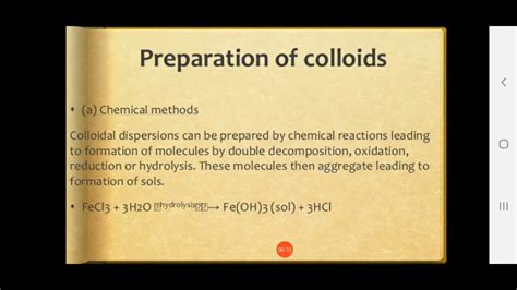 Preparation And Purification Of Colloids Lecture By Ratnesh Kumar