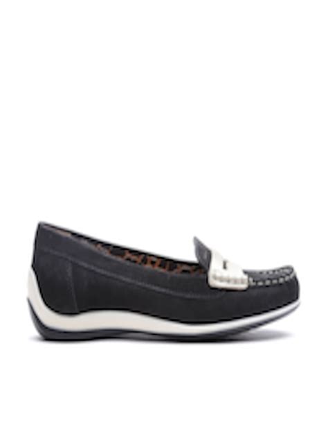 Buy GEOX Respira Women Black Breathable Italian Patent Leather Loafers ...
