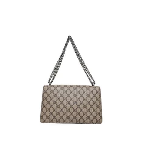 Sac Bandouli Re Dionysus Mm Gucci Toile Enduite Monogramme Beige Et