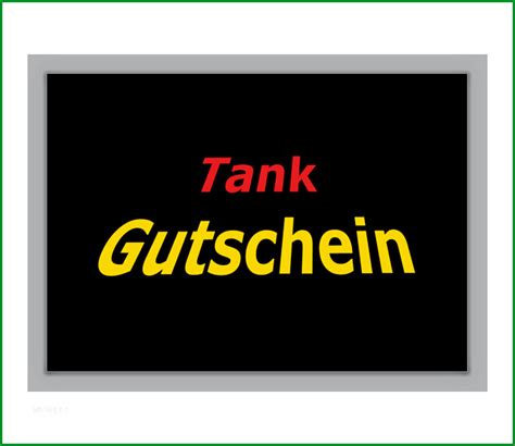 Sensationell Verschenken Sie Einen Klassischen Tank Gutschein Blanko