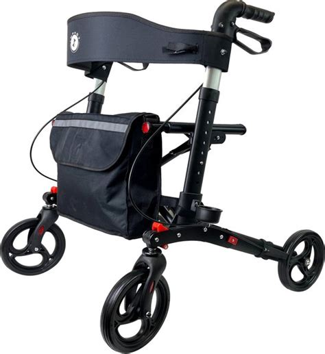 Impaqt Rollator Lichtgewicht Stabiel En Klein Opvouwbaar Zwart