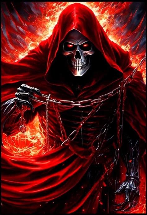 Pin By Marcus Burks On Skulls Grim Reaper Art Horror Artwork