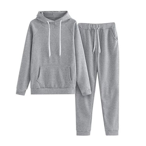 Blvb Womens Jogging Sweatsuits Hoodie Long Sleeve 2 Piece Lounge