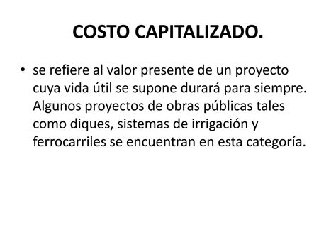 Costo Capitalizado PPT