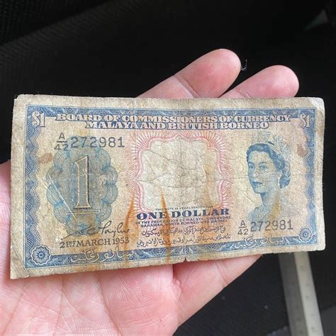 British Malaya Dollar Queen Elizabeth Ii Borneo Sabah Sarawak