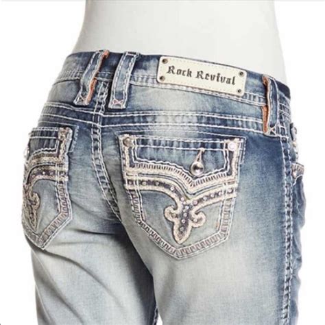 Rock Revival Jeans Rock Revival Womens Easy Stretch Bling Bootcut