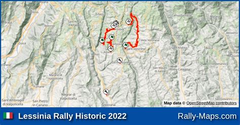 Streckenverlauf Lessinia Rally Historic Rallyekarte De