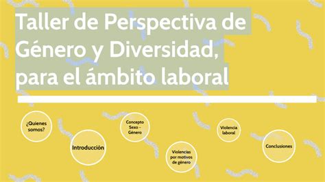 Taller De Perspectiva De Género Y Diversidad Para El ámbito Laborl By