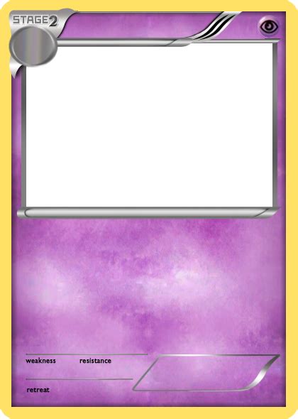 BW Psychic Stage 2 Pokemon Card Blank By The Ketchi On DeviantArt