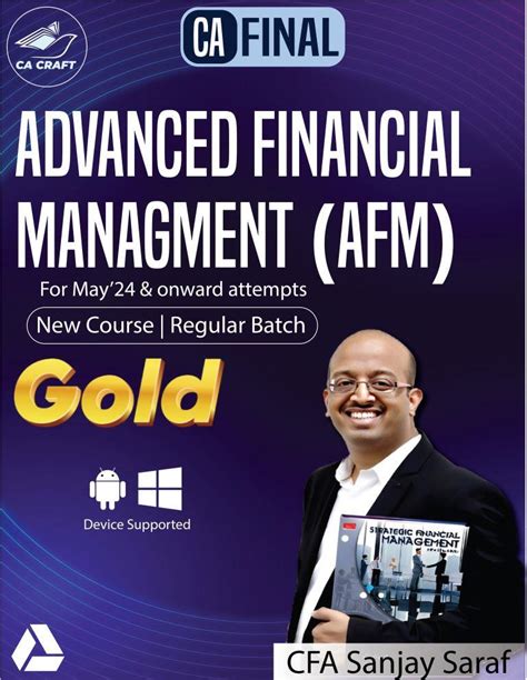 Ca Final Afm Advanced Financial Management New Syllabus Gold Live