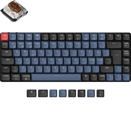Keychron K Pro Qmk Via Rgb Aluminium Hot Swap Gateron Low Profile Brown Switch Inet Se