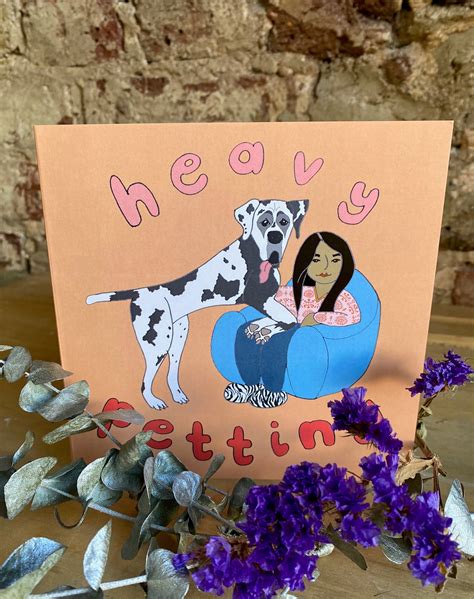 Great Dane Birthday Card Funny Dog Lover Card Dog Card For Etsy