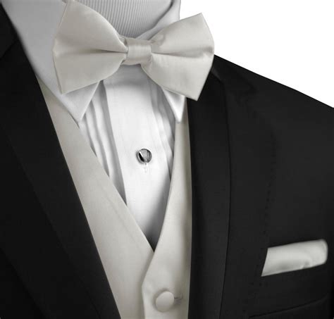 Italian Design Men S Formal Tuxedo Vest Bow Tie Hankie Set For Prom