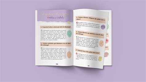 CARTILHA Nutrição e Prevenção ao Câncer Gástrico on Behance