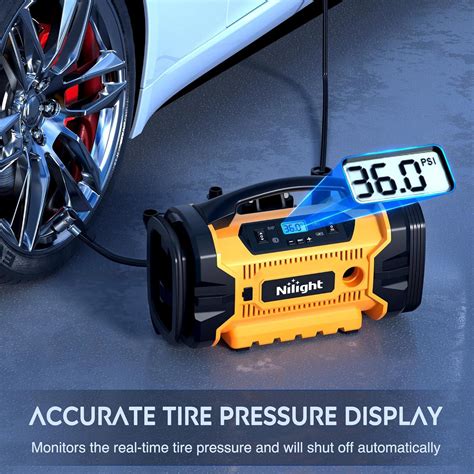 Nilight Portable Air Compressor And Tire Inflator 1500mah