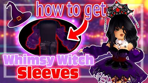 How To MAKE The WHIMSY WITCH SLEEVES Outfit Hack Royale High 2022