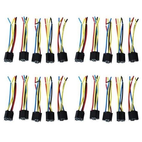 Pcs Broches Fils Cable Relais Douille Harnais Connecteur Dc V