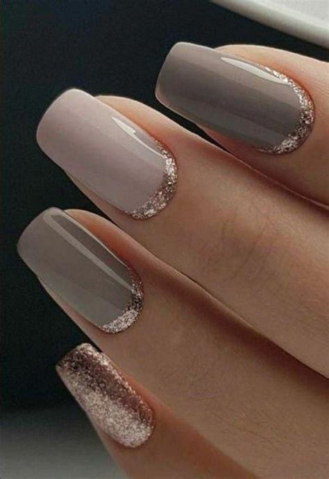 Francesinha Invertida Nude Glitter Unhas Chiques Unhas