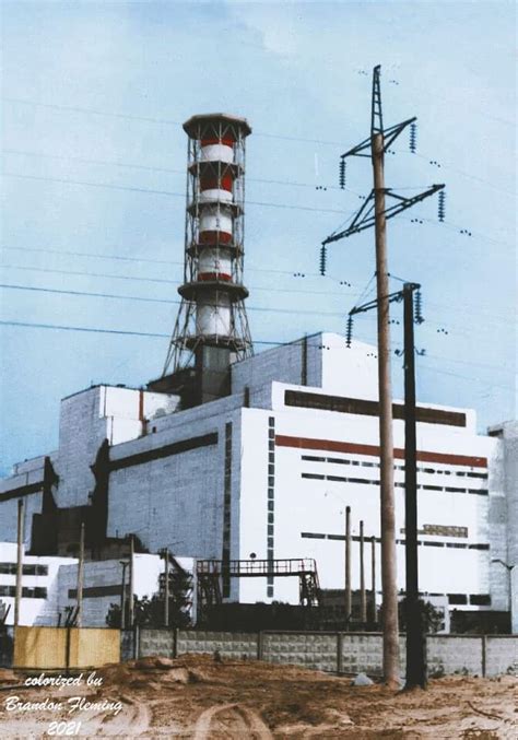 Chernobyl unit 4 colored : r/chernobyl