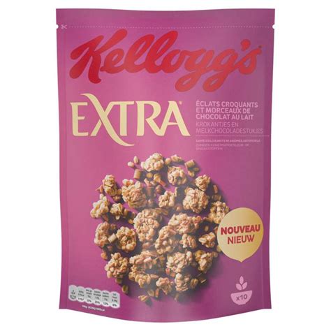 Extra Aux P Pites Au Chocolat Lait Caramel Kellogg S G La