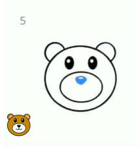 رسم وجه دب سهل خطوة بخطوة Easy Bear Drawing Step By Step Shorts Youtube