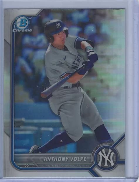 Anthony Volpe Bowman Chrome Draft Rc R Fracteur Carte Parall Le