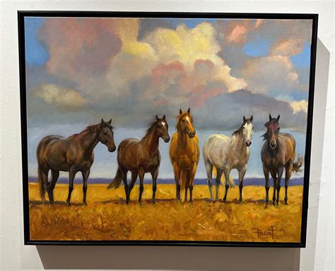 Shawn Faust Shawn Faust Hoof Band 24x30 Western Landscape Equine