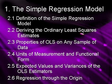 Part 1 Cross Sectional Data Simple Linear Regression