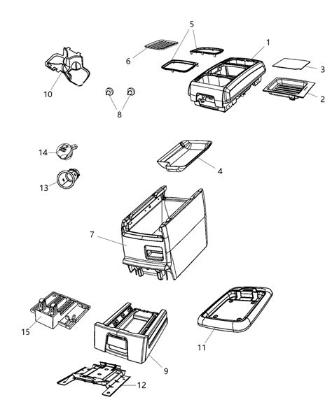 68322959AA Genuine Mopar Mat Storage Tray