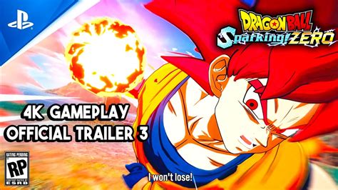 New Dragon Ball Sparking Zero Gameplay Trailer Ss God Goku Vs Ssg