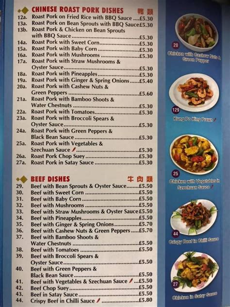 Menu At Peking Palace Restaurant Bodmin