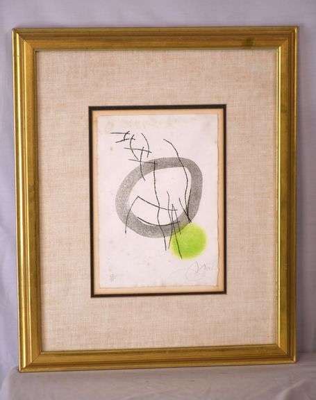 Signed Limited Edition Framed Print By Miro 869 409 R H Lee Co