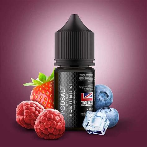 Pod Salt Core Mixed Berries Ice Mg Ml Ml Zanobia Tobacco