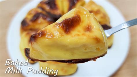 Easy Baked Milk Pudding Recipe Turn On CC YouTube