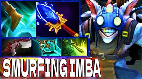 Smurfing Imba Late Game Meepo New Scepter Mega Power Gameplay