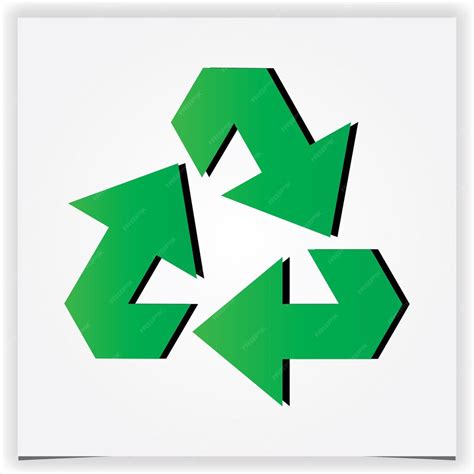 Recycler Licône Réutiliser Le Logo Couleur Verte Recycler Le Symbole