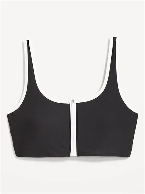 Zip Front Bikini Swim Top Old Navy