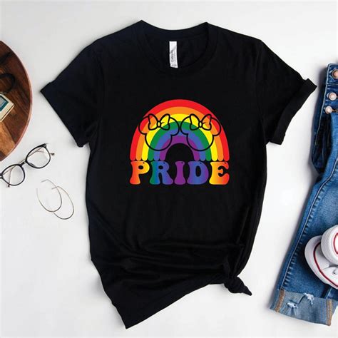 Disney Lesbian Pride Shirt Rainbow Pride Month Shirts Minnie And