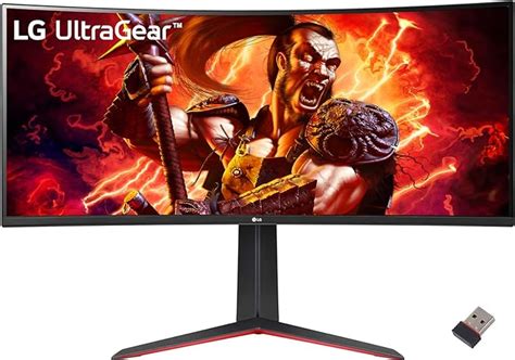 LG 34" Ultragear Curved Gaming Monitor, 21:9 QHD(3440 x 1440) Display ...