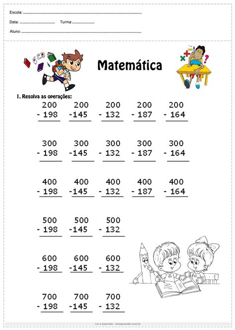 Problemas De Matematica Subtracao O Ano Images