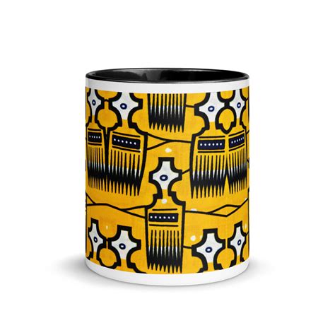 Tribal Combs African Pattern Coffee Mug Reflektion Design