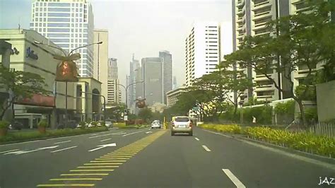 Hd Makati Street Scenes 1 Ayala Avenue Youtube