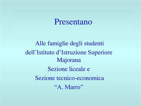 ISTITUTO DISTRUZIONE SUPERIORE MAJORANA Ppt Scaricare