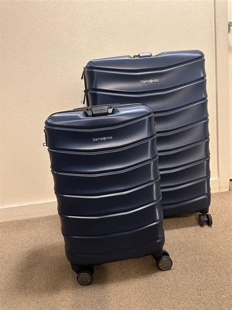 Samsonite Amplitude Two Hardside Piece Luggage Set Slate Blue Ebay