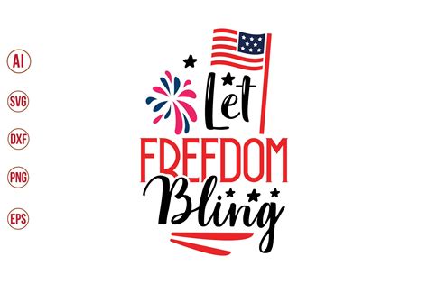 Let Freedom Bling Svg Graphic By Bokkor777 · Creative Fabrica