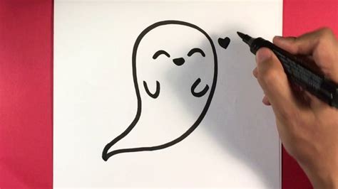 How To Draw A Ghost Halloween Drawings Easy Halloween Drawings Easy Halloween Drawings