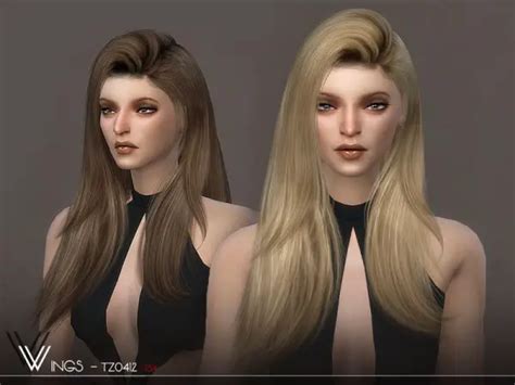 The Sims Resource Wings Tz Hair Sims Hairs